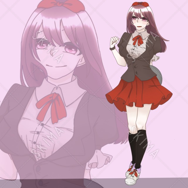 可愛いカフェ店員【表情差分10種】