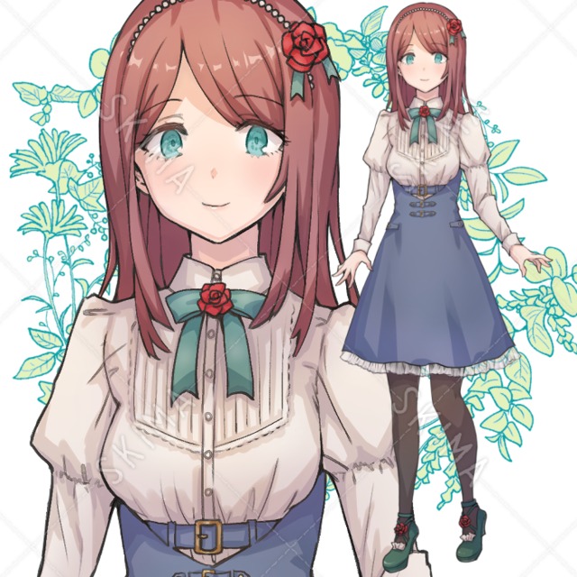 女の子（表情４種）