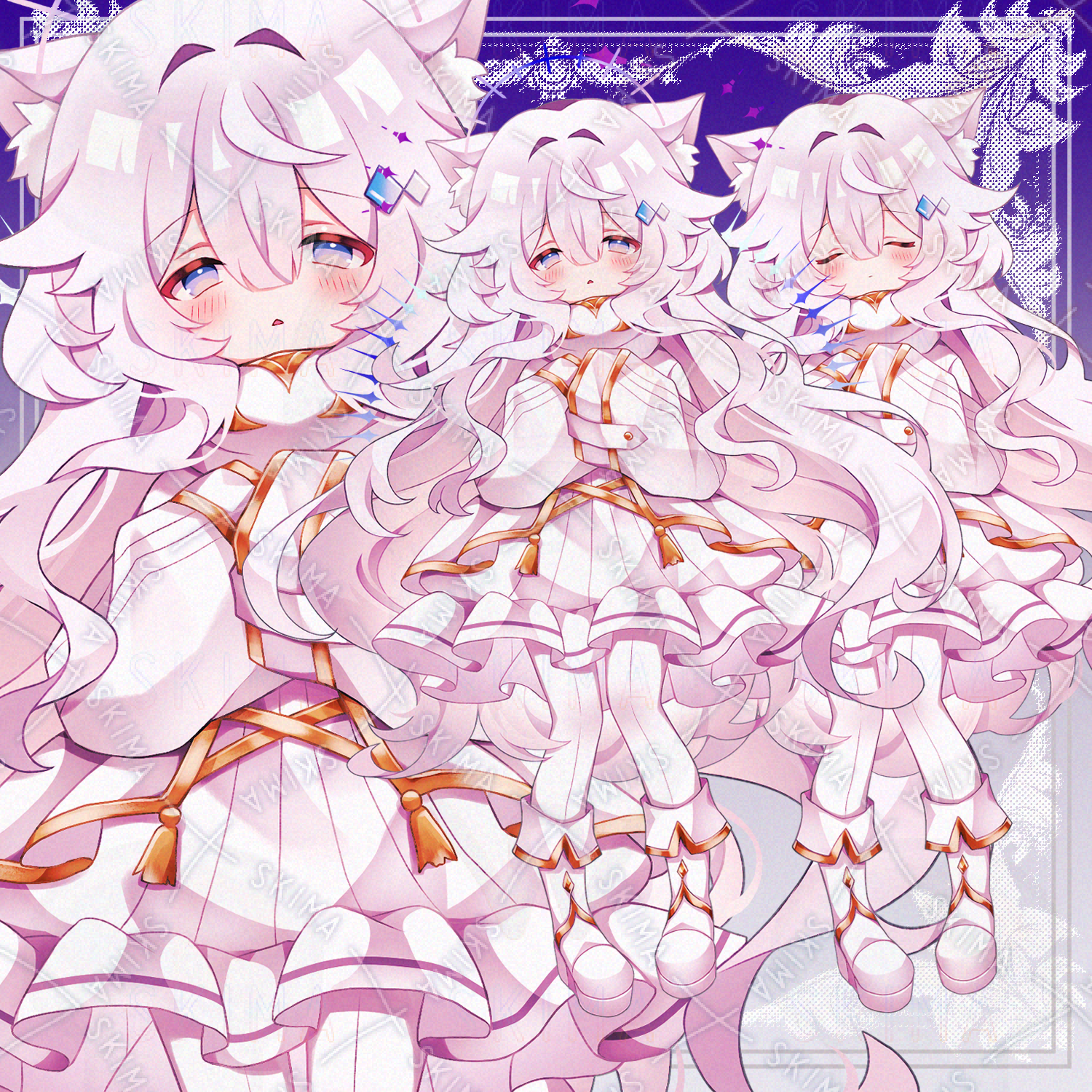 せ*。様 Nekomimi 色紙 可憐なネコ耳ちゃん | SKIMA（スキマ）