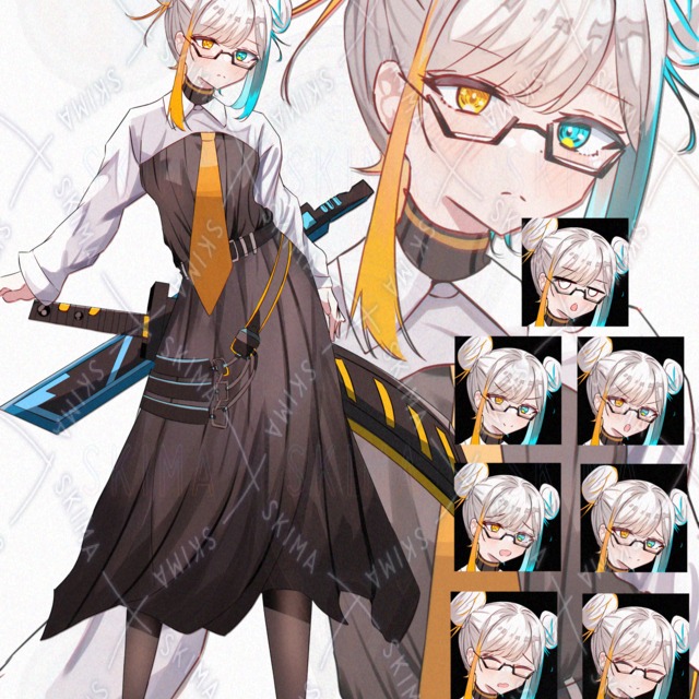 TRPG /動画配信向け立ち絵　表情差分10種類付き！