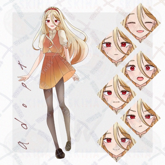 【表情7種/TRPGやIRIAMに】女の子_abopt