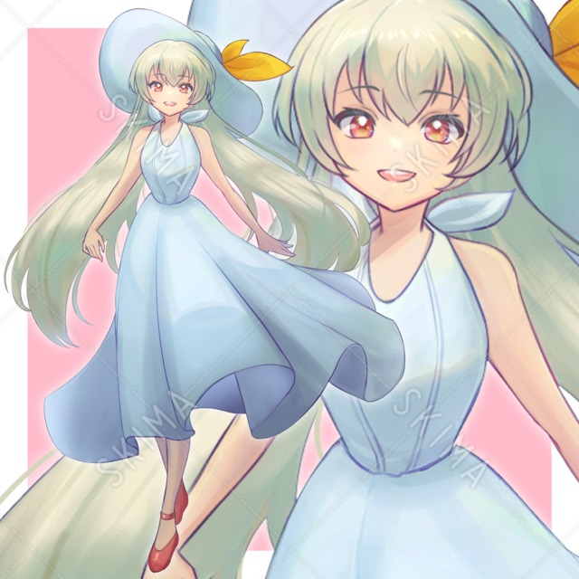 Snsアイコン 風船ガムと女の子 スキマ スキルのオーダーメイドマーケット Skima