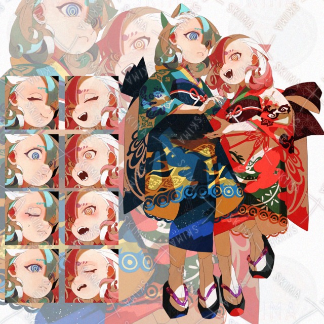 女の子【表情8種】