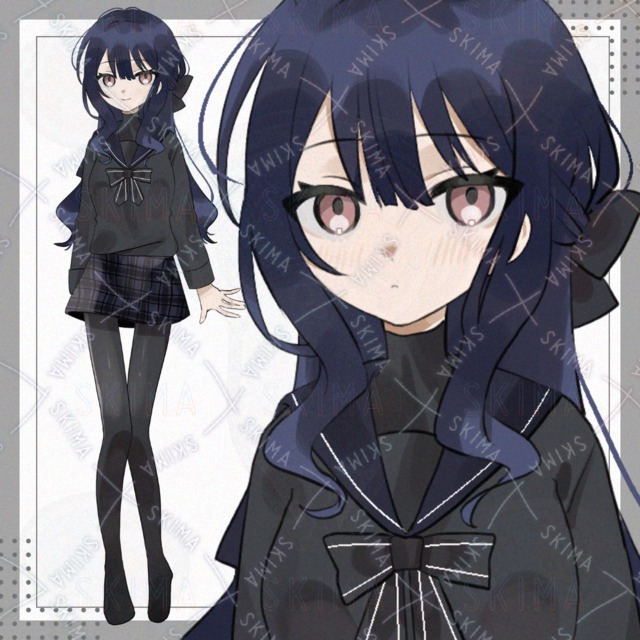 【表情差分7種】お淑やかな女の子