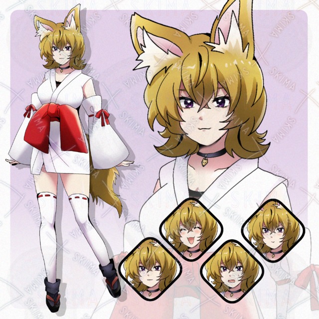 きつね娘 立ち絵