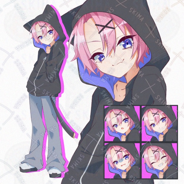 ねこ耳フードの男の子