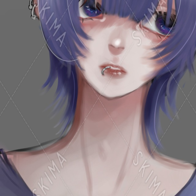 SNS正面アイコンイラスト