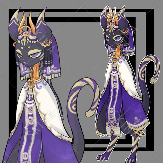 表情５種　ネコっぽいまもの