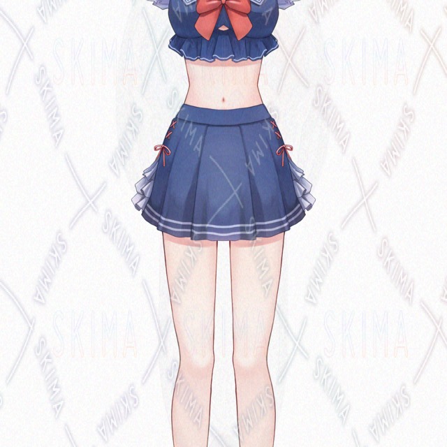 セーラー風の水着【特価】の商品画像2枚目
