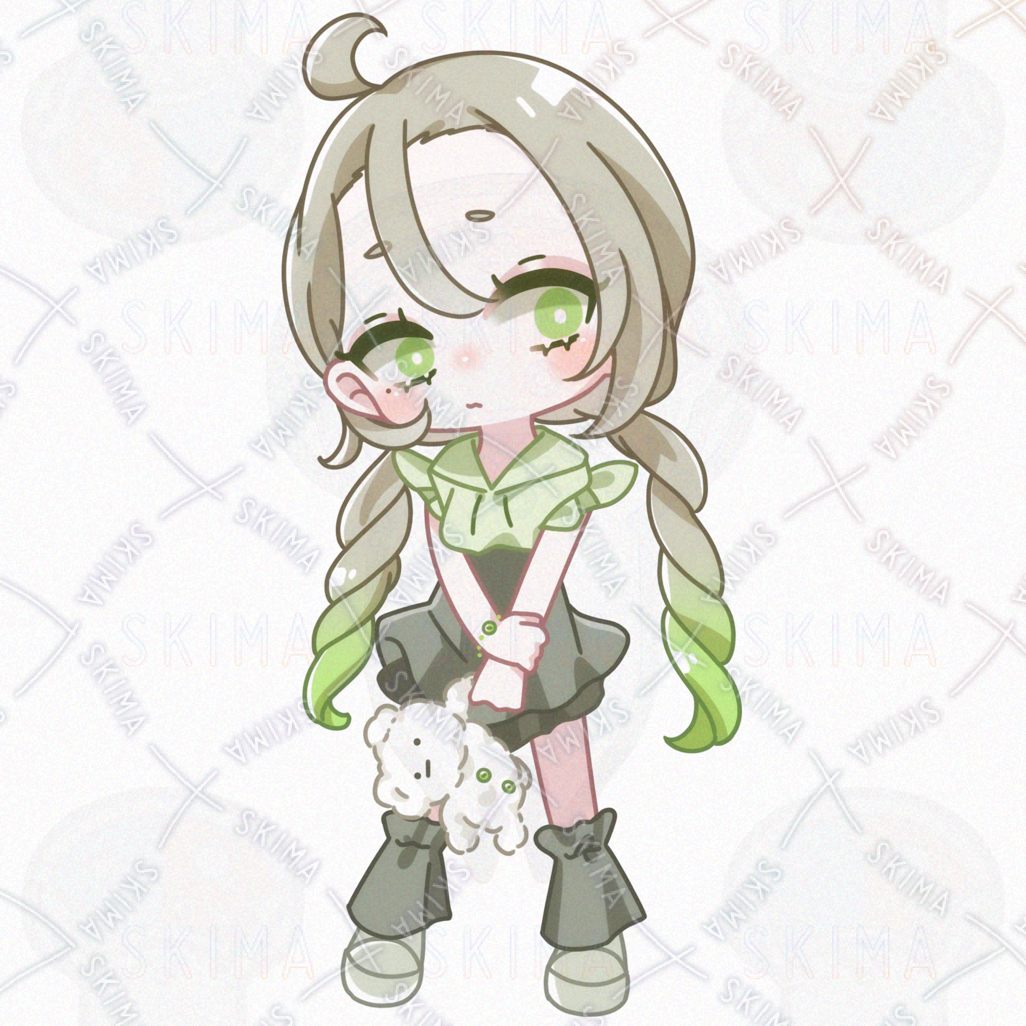 デフォルメイラスト・表情差分8種+ミニキャラ［029］ | SKIMA
