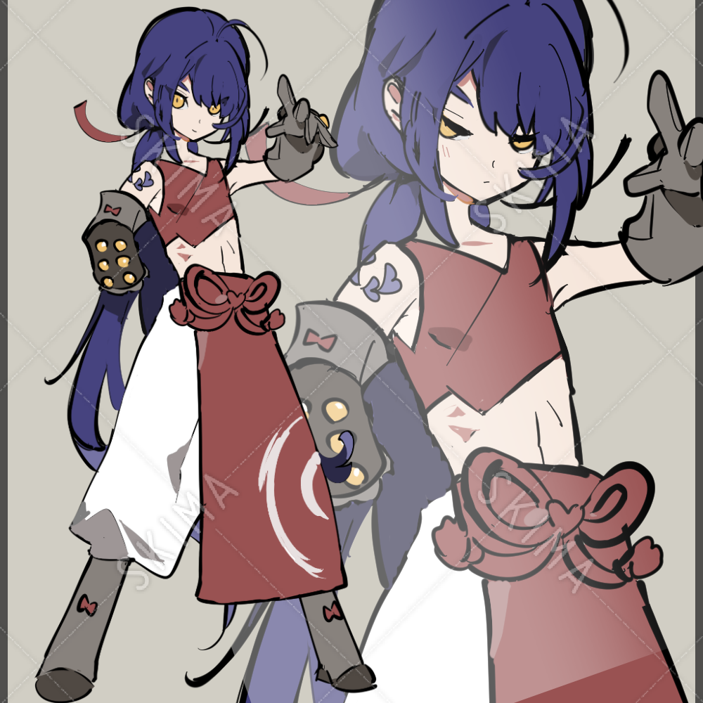 表情4種 和風の格闘家 スキマ スキルのオーダーメイドマーケット Skima