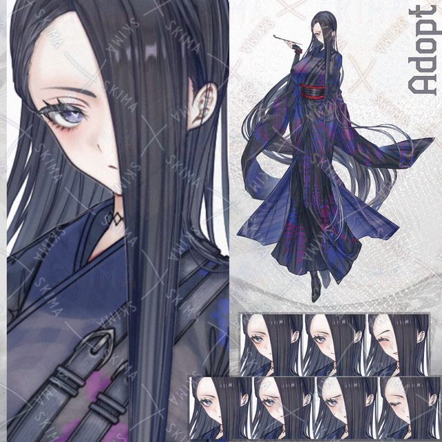 【Adopt_122】表情7種＋煙管