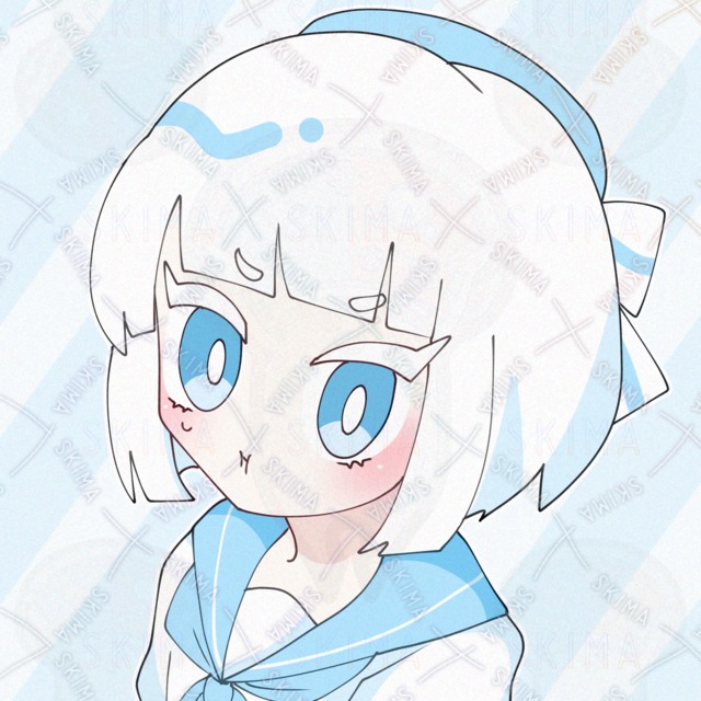 白髪セーラー服の男の子