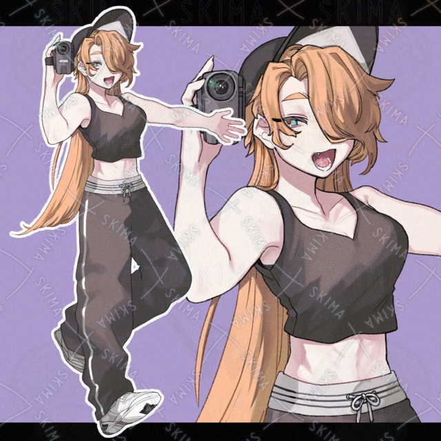橙髪の女性