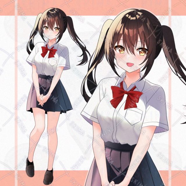 制服の女の子(差分10種)