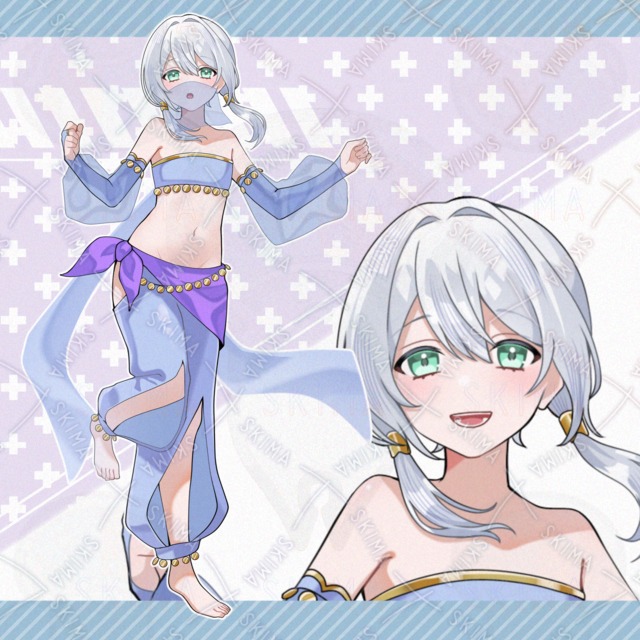 adopt.73 中性的な踊り子さん【表情全5種+口布差分】