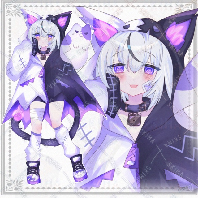 おばけちゃん（表情差分5種）ねこゴースト