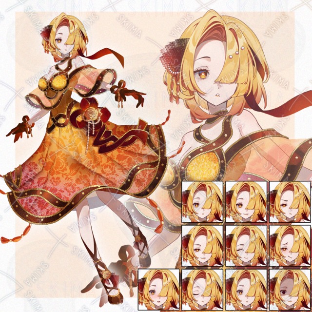 ドレス姿の女性
