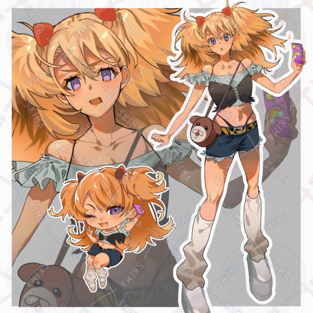 【表情6種+SD】ギャルのお姉さん