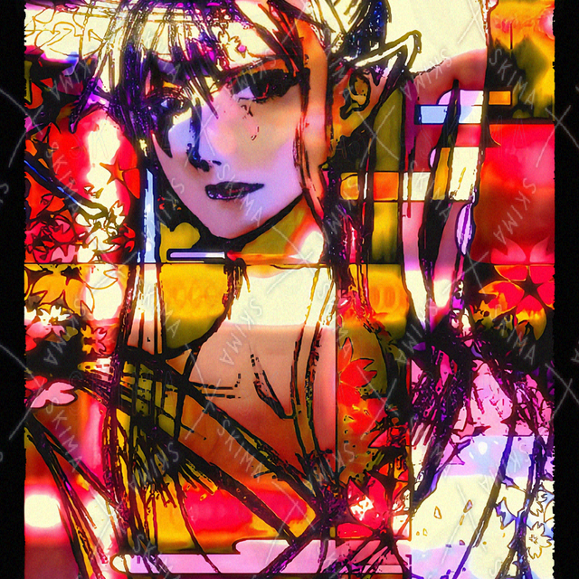 【商用利用OK！】和風　レトロ　女性　人外　着物