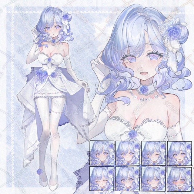 白いドレス姿の女性