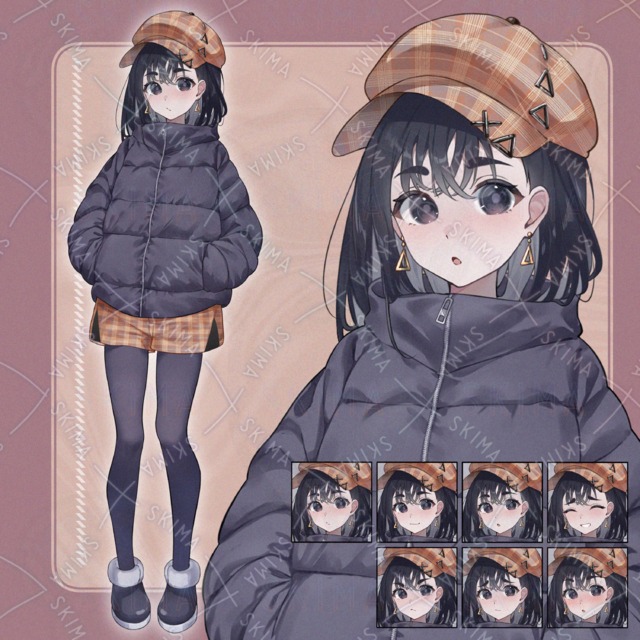 ダウン姿の女の子