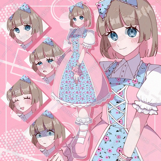 甘ロリ系の服装の女の子