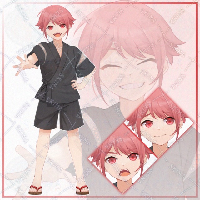 甚平の少年2/表情差分全4種