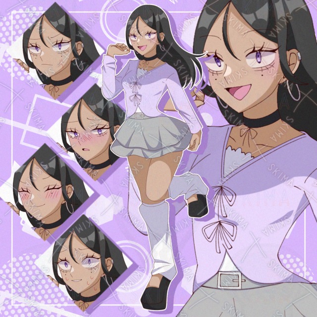 バレエコア系の服装をした褐色肌の女の子
