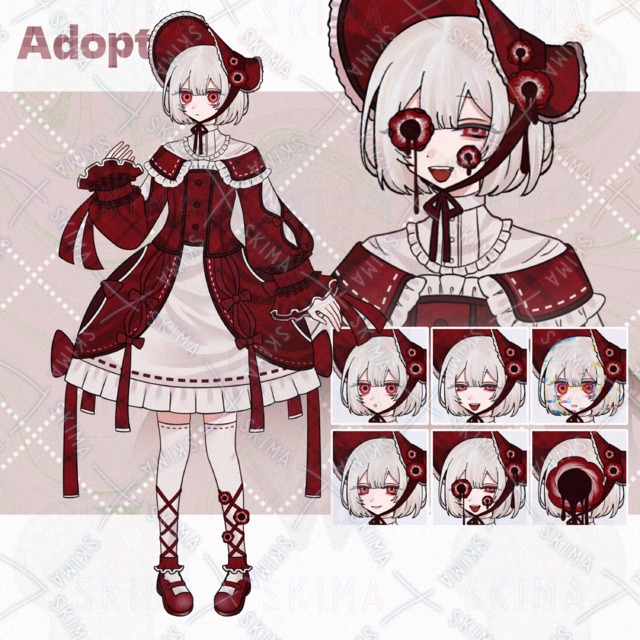 【表情7種】アネモネ少女