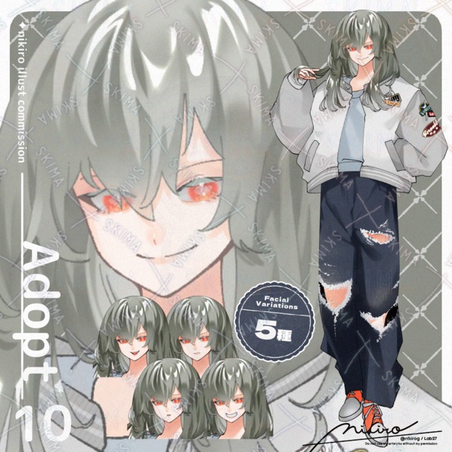 【Adopt】アメカジ風｜差分5種