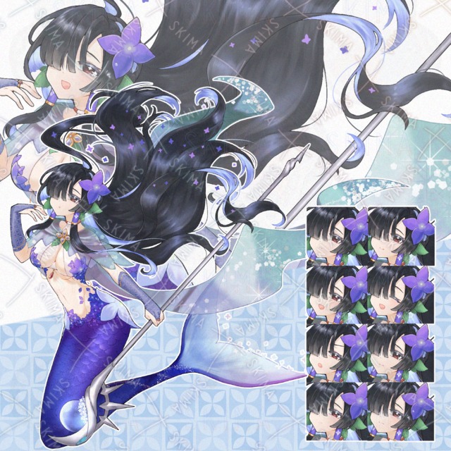 四片の海乙女【表情差分全10種】
