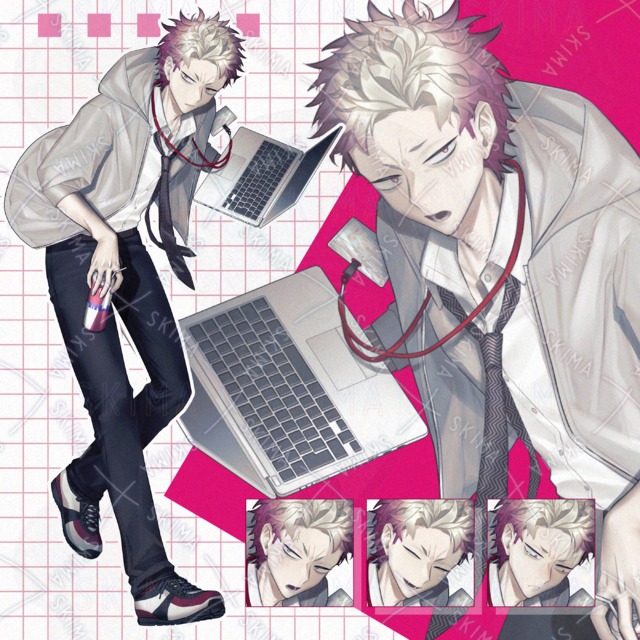 【Adopt】エンジニアの青年【表情全8種】