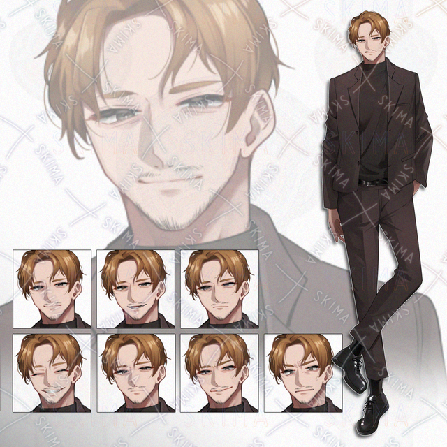 黒ジャケットの男性