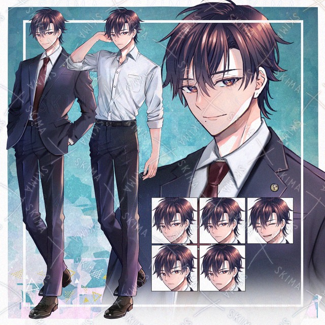 【adopt】スーツの男性（衣装差分アリ）