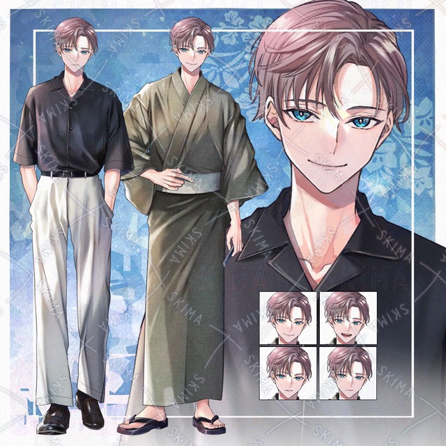 【adopt】私服／和服の男性