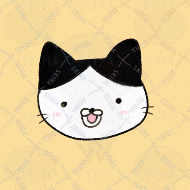 ハチワレ猫アイコン