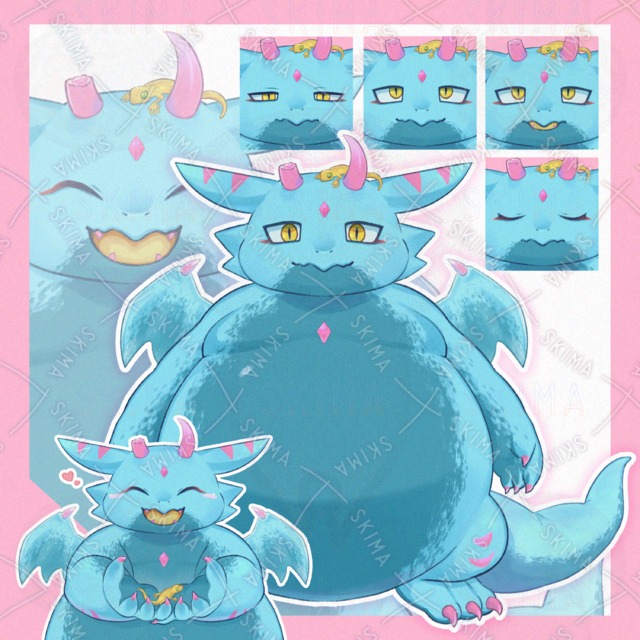 【立ち絵 Adopt】竜/折れ角/翼