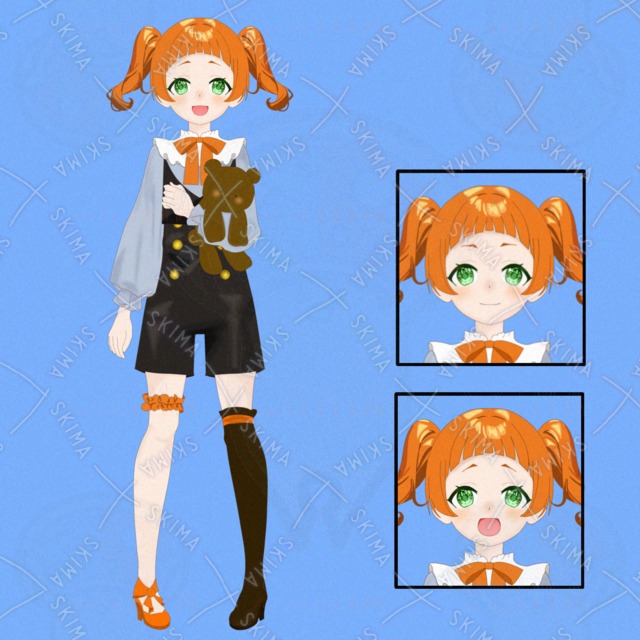 オレンジ髪の女の子