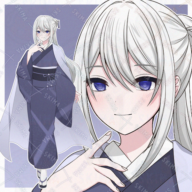 和服を着た女の子【表情差分10種】
