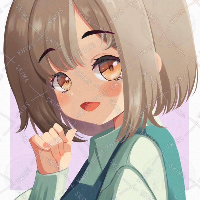 シンプルボブヘアの女の子