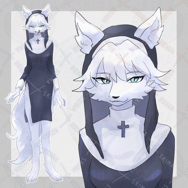 シスター獣人お姉さん【表情9種類】