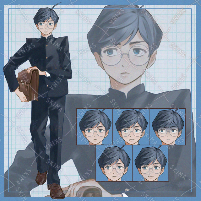 【Adopt】男の子 学生 学ラン【表情5種類】