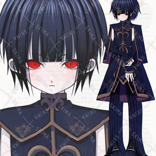【表情7種】黒の男の子