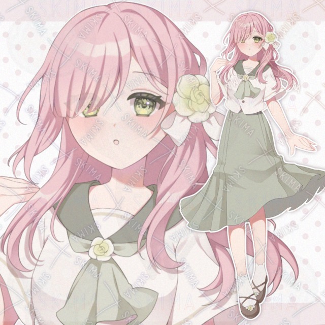 ピンク髪の制服ちゃん