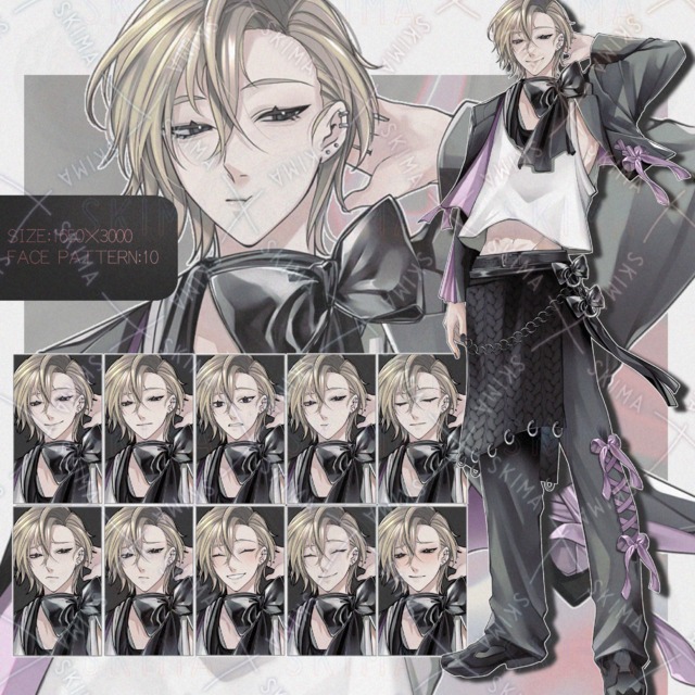 Adopt【表情差分10】：リボンの男性