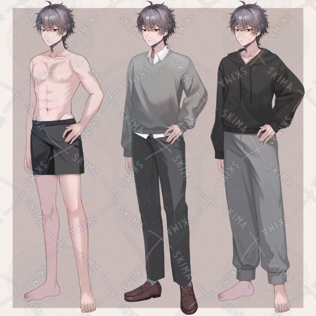 男子学生　立ち絵