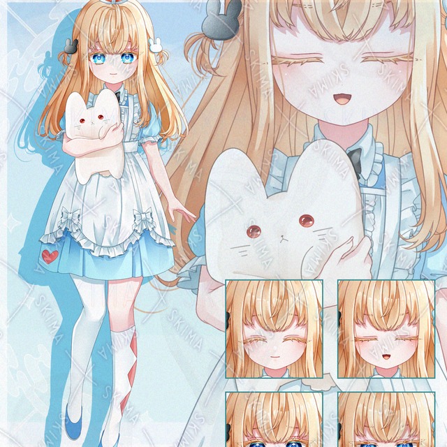 アリス風 少女（表情5種）