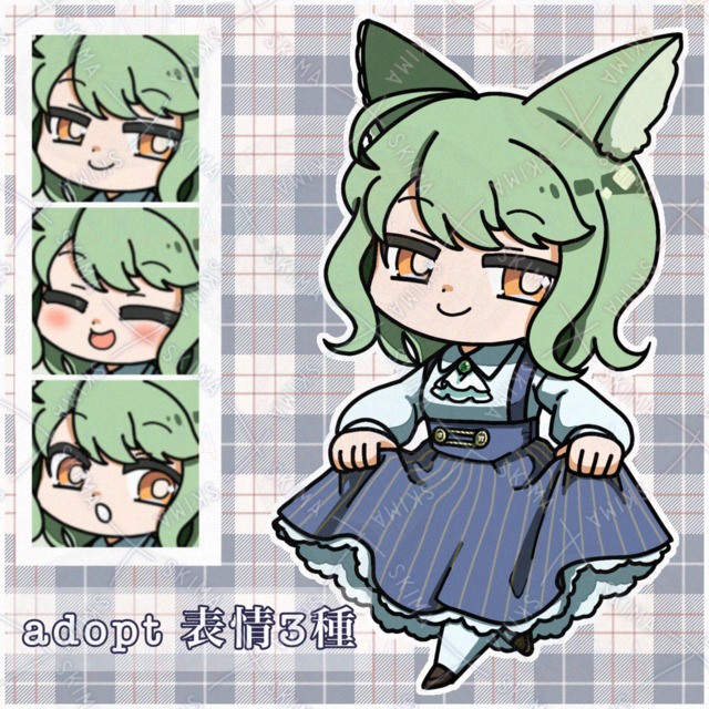 表情3種　SD猫耳お嬢様【adopt】