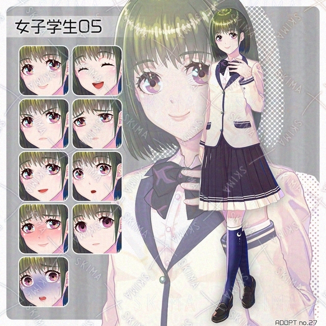 ボブカットの女子学生